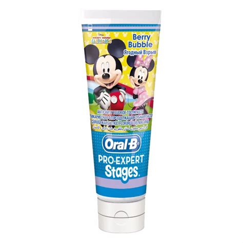 Children Toothpaste Oral B Pro Expert Stages Mickey Berry Bubble Baby Toothpaste for Kids-in ...