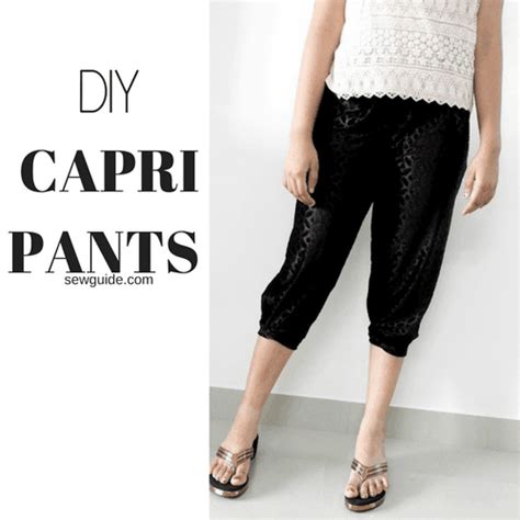 Easy Capri Pants Pattern : Sewing Tutorial - SewGuide