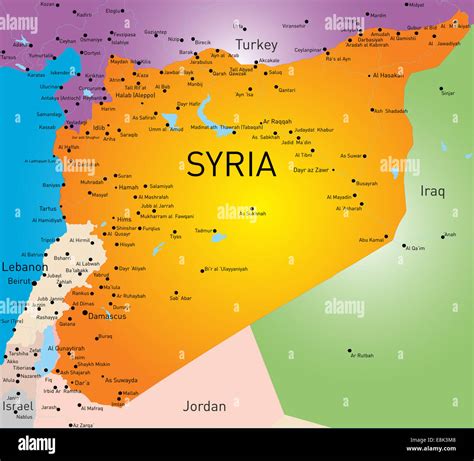 Syria map Stock Photo - Alamy