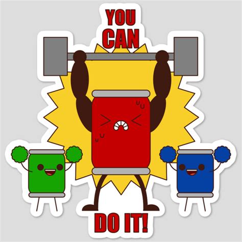 You CAN Do It! Sticker By KittyBox Design By Humans