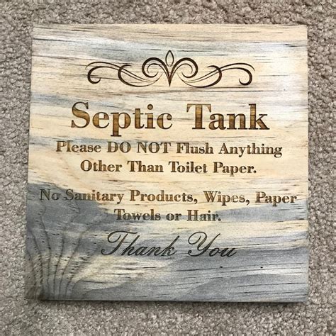 Septic Tank Sign - Etsy