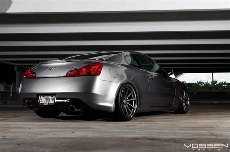 Stunning Black Graphite Vossen Rims With Polished Lips on Infiniti G37 | CARiD.com Gallery