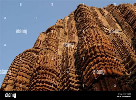 11th century Stone carving Architecture detail view of Rajarani Temple Orissa India Stock Photo ...