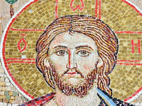 Free picture: art, Christ, christianity, mosaic, religion, creation, wall, old