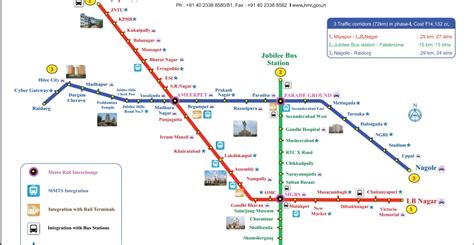 Hyderabad Metro: Ameerpet to LB Nagar Metro line begins - Route map ...