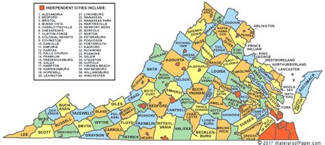 Printable County Map Of Virginia - When Is Fall 2024