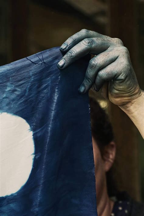 blue indigo fabric dyeing — petalplum