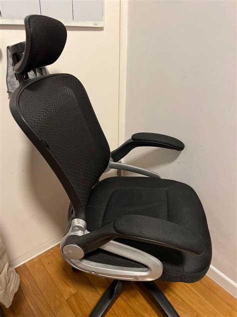 Ergonomic Chair with wheels, Furniture & Home Living, Furniture, Chairs on Carousell