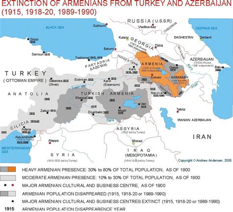 Historic Armenia Map 1915 - AngusNorriss