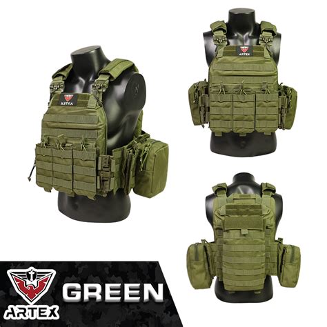 Artex Military Camouflage 1000D Nylon Wear-resistant Waterproof Bulletproof Armored Vest Quick ...