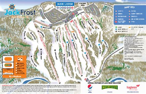 Jack Frost Trail map - Freeride