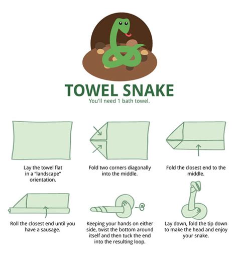 Towel Animal Folding Infographic: Ultimate Guide to Create Your Own ...