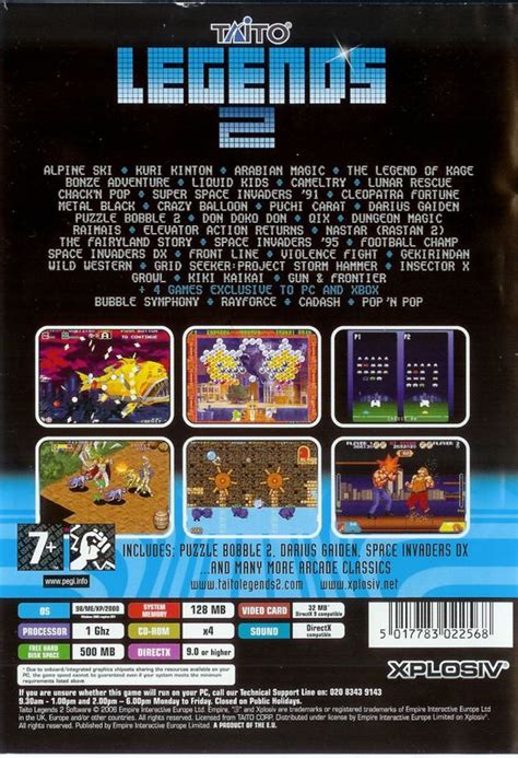 Taito Legends 2 (2006) PlayStation 2 box cover art - MobyGames