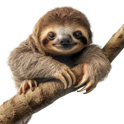 Premium AI Image | Sleepy Baby Sloth