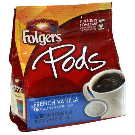 Folgers French Vanilla Coffee Pods 0.35 oz Each Pod, 108 Pods Total