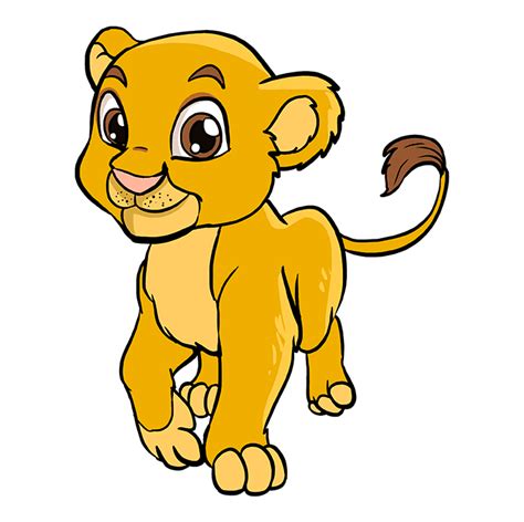 How to Draw a Baby Lion - Really Easy Drawing Tutorial