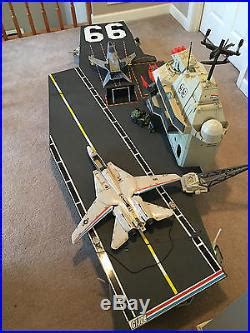 Vintage 1985 USS Flagg GI Joe Aircraft Carrier almost complete with instructions | Air Craft Carrier