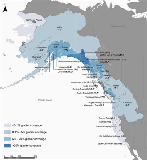 astronomie Bodnutí Narabar alaska glaciers map Připoutat mír žít