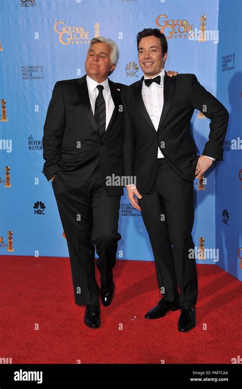 Jay Leno & Jimmy Fallon at the 70th Golden Globe Awards at the Beverly ...