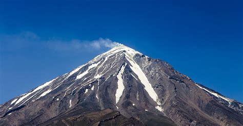 HD wallpaper: iran, mount damavand, nature, steam, volcano, mountain, blue | Wallpaper Flare