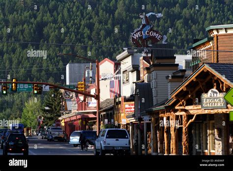 Downtown Jackson Hole, Wyoming Stock Photo: 8859774 - Alamy