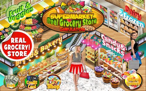 Amazon.com: Real Grocery Store & Supermarket Simulator - Kids Shopping & Cash Register Games ...