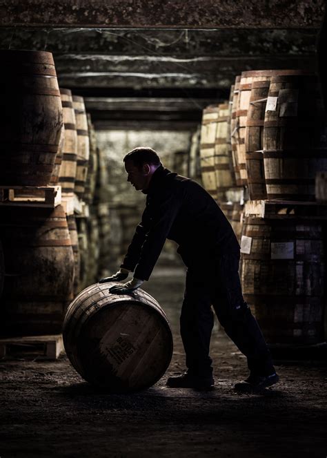 Man Rolling A Cask - Braeburn Whisky