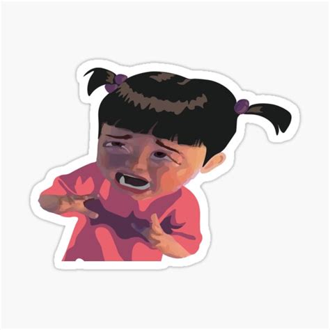 "Crying Boo Meme" Sticker by kennyyyd | Redbubble