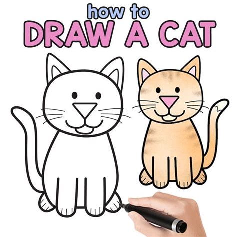 Easy How To Draw A Cat Step By Step at Drawing Tutorials