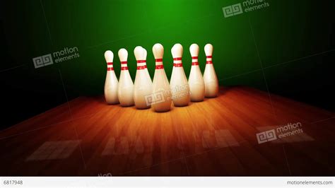 Bowling Strike Realistic Timewarp 3d Animation Stock Animation | 6817948