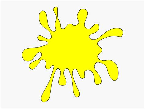 Yellow Paint Splash Clipart Png - Entrevistamosa