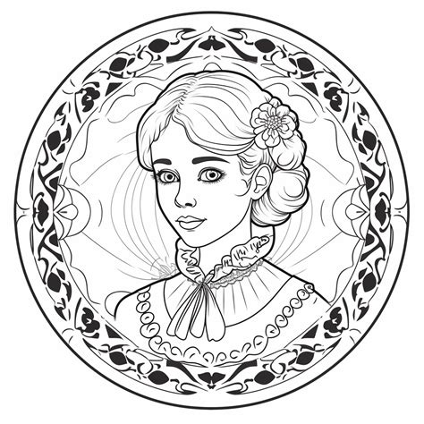 Timeless Jane Austen Characters - Coloring Page