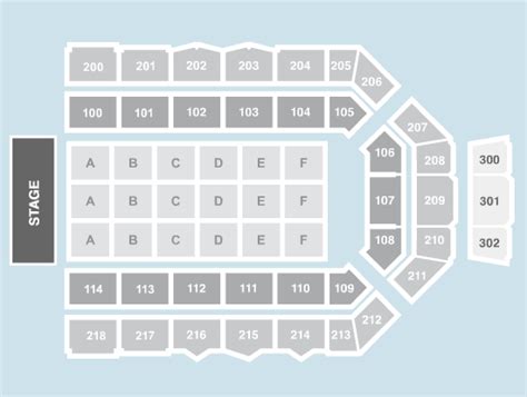 Seated Seating Plan - Utilita Arena Newcastle