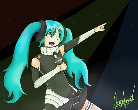 Miku in Concert by DrHer0 on DeviantArt