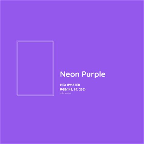 Neon Purple Complementary or Opposite Color Name and Code (#9457EB) - colorxs.com