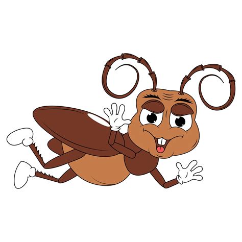 cute cockroach animal cartoon 16257385 Vector Art at Vecteezy