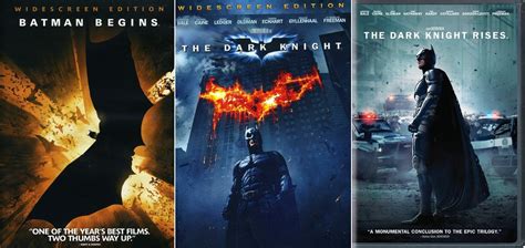 The Dark Knight Trilogy Batman Begins The Dark Knight The Dark Knight Rises 3 DVD Set - Walmart.com