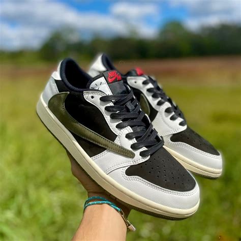 Travis Scott x Air Jordan 1 Low OG SP "Olive" | Nice Kicks