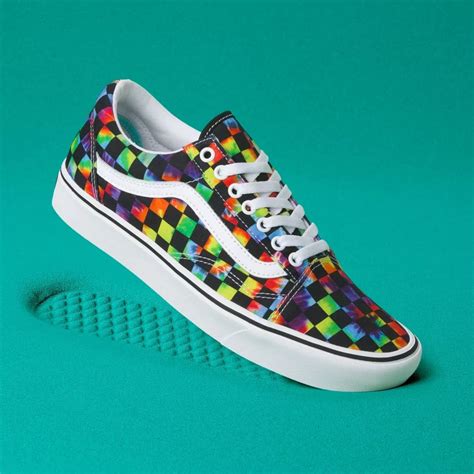 Vans revamp classic checkerboard print with groovy, tie-dye line