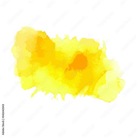 yellow paint splash on white.Vector Eps10 Stock Vector | Adobe Stock