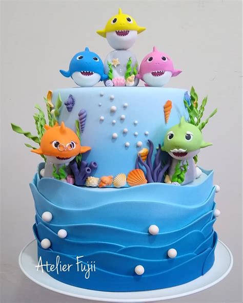 15 Adorable Baby Shark Birthday Cake Ideas (They're So Cute)