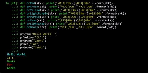 Print Colors in Python terminal - PythonPandas