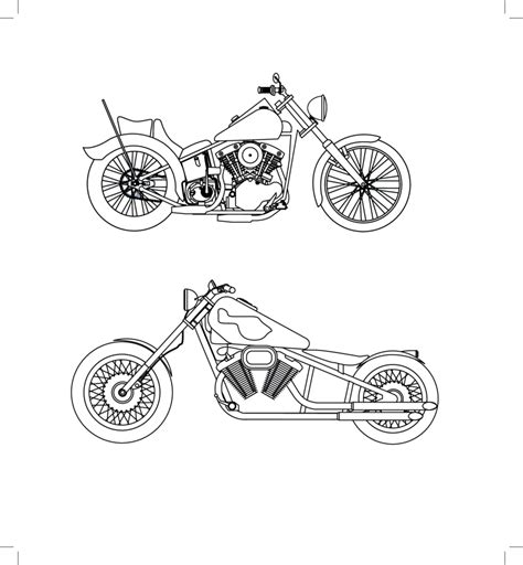 Free Vector- Harley Davidson Sketches | FreeVectors