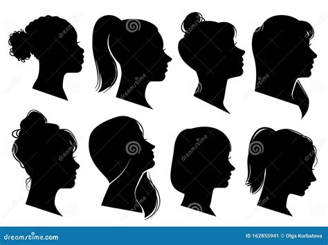 Female Head Profile Silhouette