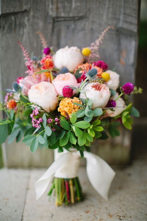 Colorful Wildflower Wedding Bouquet