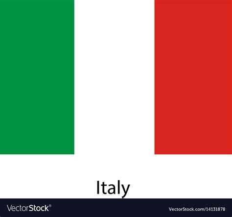 Italy flag official colors and proportion Vector Image