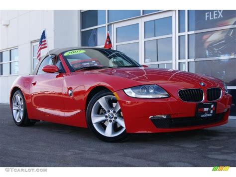 2007 Bright Red BMW Z4 3.0i Roadster #26549416 Photo #19 | GTCarLot.com - Car Color Galleries