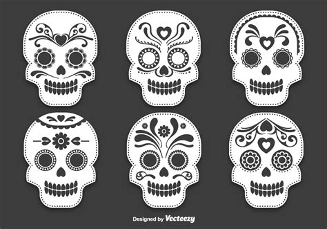 Day of the dead skull vectors 98819 Vector Art at Vecteezy