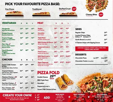 Pizza Hut Menu, Menu for Pizza Hut, Lynnwood, Pretoria - Zomato SA