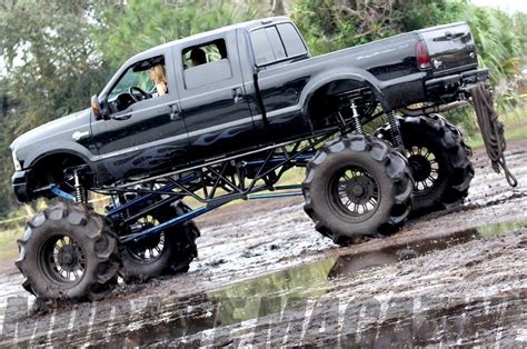 Jacked Up Trucks In Mud